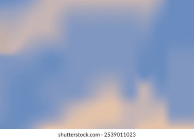 Fundo de gradiente neutro abstrato céu macio nu. Nuvem fofa e pôr do sol pastel vibrante. Luz turva e pano de fundo pálido.