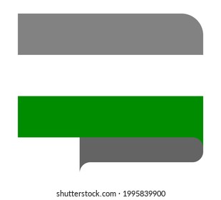 Nudism-Pride-Flagge, Vektorgrafik