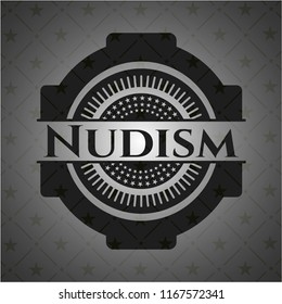 Nudism Retro Style Black Emblem Shutterstock