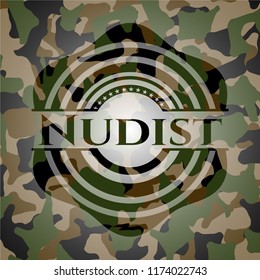 Nudist camo emblem