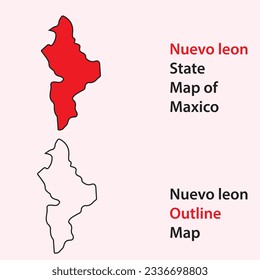 nuevo leon state map of maxico