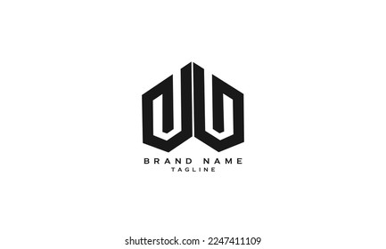 NUG, NWN, W, Abstract initial monogram letter alphabet logo design