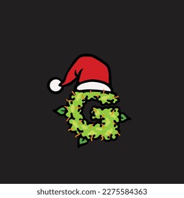 nug vector letter g from fruit strain weed food