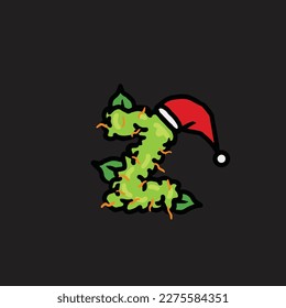 nug vector letter z from fruit strain weed food