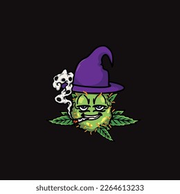 nug weed vector smoking joint bud cartoon festival custom fashion
