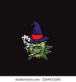 nug weed vector smoking joint bud cartoon festival custom fashion