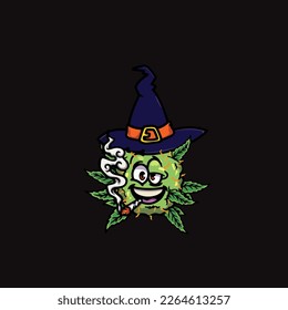 nug weed vector smoking joint bud cartoon festival custom fashion