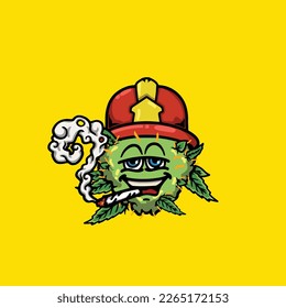 nug weed vector smoking joint bud cartoon festival custom fashion