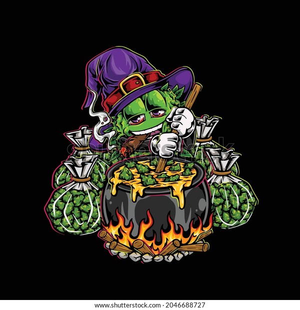 nug wizard cook bud flower weed cannabis extract from halloween