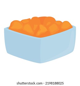 Nugget Box Icon Cartoon Vector. Fast Food. Hot Lunch