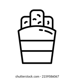Nuggets Icon. Line Art Style Design Isolated On White Background