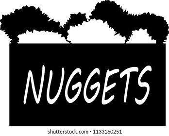 nuggets. vector logo