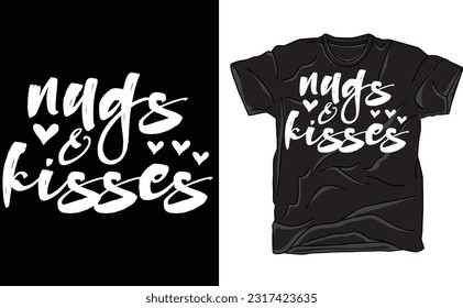 Nugs and Kisses, Chicken Nuggets ,Funny Love Valentine's quotes,print ,cut files, silhouette