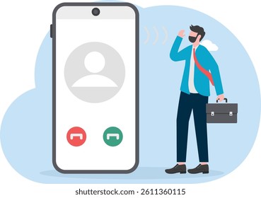 Nuisance calls, telemarketing calls, unknown calls, businessmen hesitate to answer unknown calls

