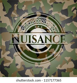 Nuisance camouflage emblem