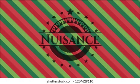 Nuisance christmas style emblem.