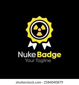 Nuke Badge Logo Design Template. Good for Business, Agency, Community and Organization