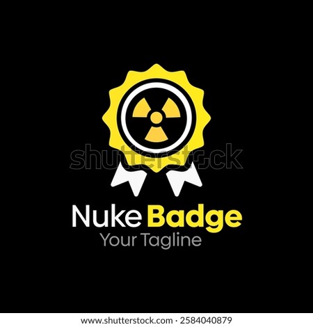 Nuke Badge Logo Design Template. Good for Business, Agency, Community and Organization