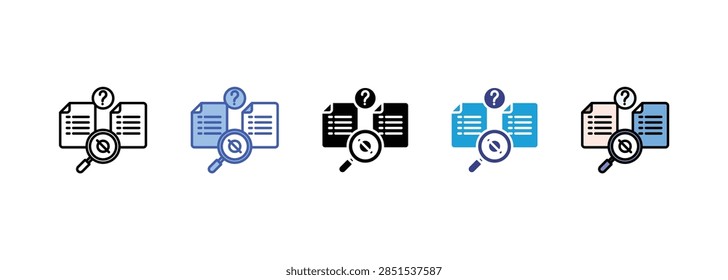 Null Hypothesis icon sets collection multiple style

