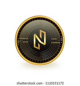 Nuls Cryptocurrency Coin Isolated
