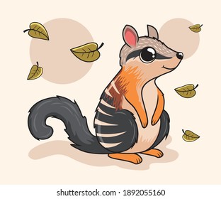 Numbat Cartoon Illustration Australian Animals
