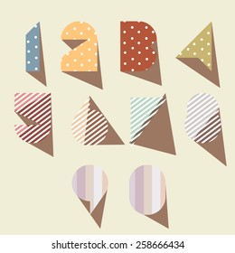 Number 0 1 2 3 4 5 6 7 8 9 Vector Illustration