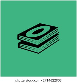 número 0 Plantilla de Vector de diseño de logotipos de libros