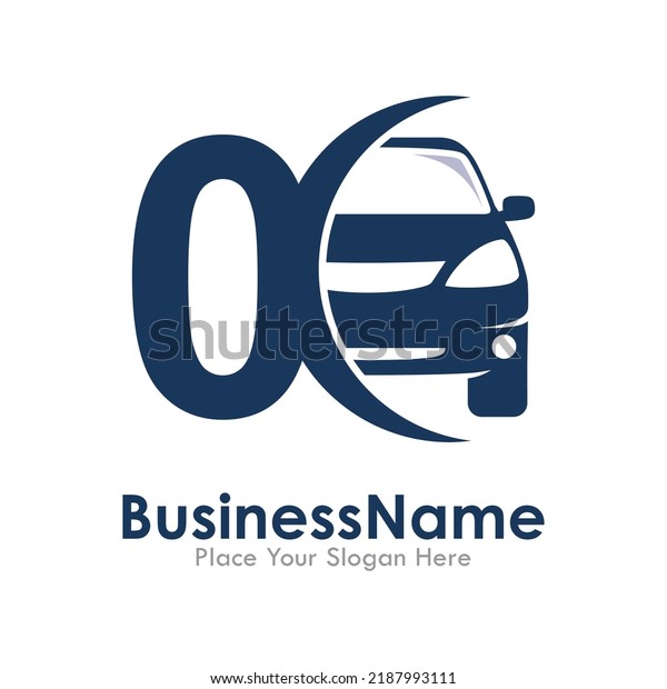 Number 0 with car\
vector logo design.  Fonts for event, promo, logo, banner,\
monogram, poster and\
identity.