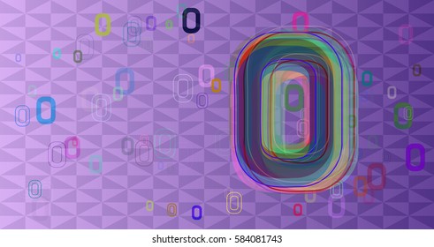 Number 0 design background