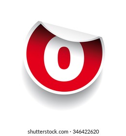 Number 0 label vector