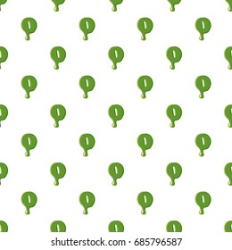 Number 0 from latin alphabet with numbers and symbols made of green slime. Font can be used for Halloween design and other purposes