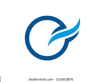 Number 0 logo or symbol template design