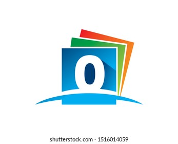 Number 0 logo or symbol template design