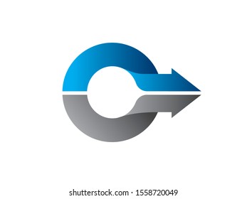 Number 0 logo or symbol template design