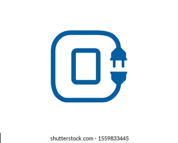 Number 0 logo or symbol template design