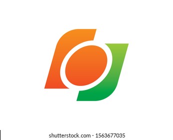 Number 0 logo or symbol template design