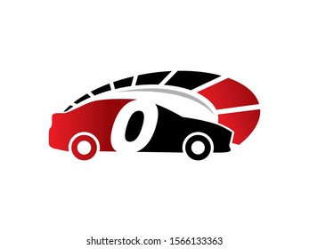 Number 0 logo or symbol template design
