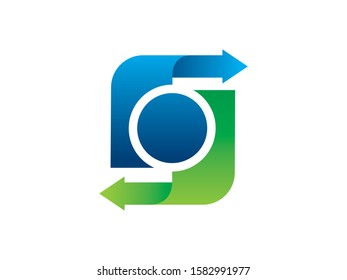 Number 0 logo or symbol template design