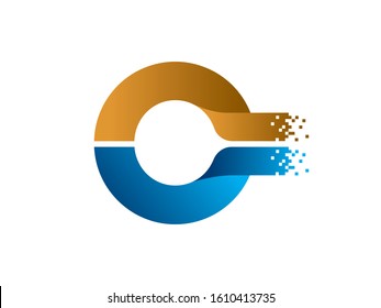 Number 0 logo or symbol template design