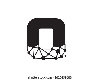 Number 0 logo or symbol template design