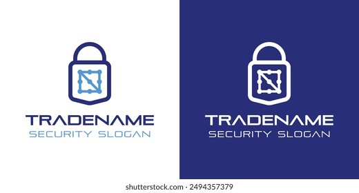 Number 0 Smart Lock Logo, Perfect for Digital Padlock and Residential Security Services