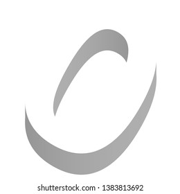 The number 0 in three dimensional view