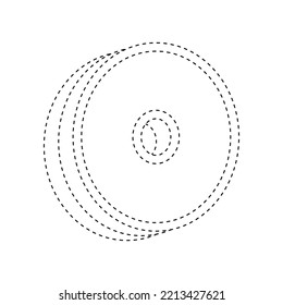 Number 0 tracing worksheet for kids