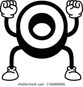 Number 0 Vector, Icon, Animation, Character