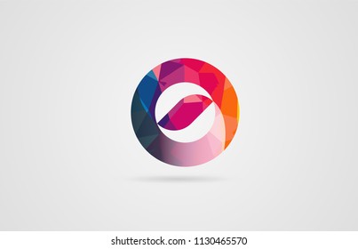 number 0 zero logo design with rainbow colors suitable for a company or business