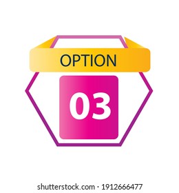 Number 02 option label vector temple design illustration