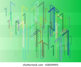 Number 1 art texture