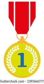 number 1 in the award medal