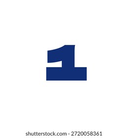 Number 1 beautiful vector design