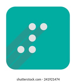Number 1 in Braille icon
